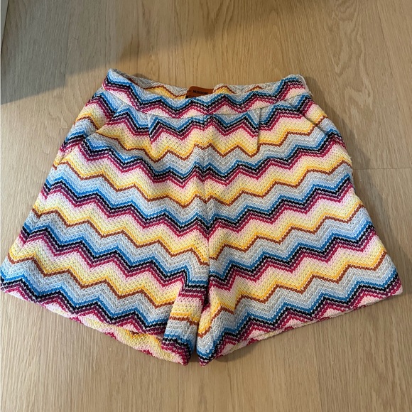 Missoni Pants - Missoni Chevron Knit Shorts